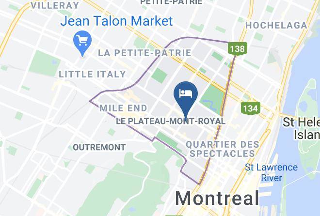 Montreal - Auberge Chez Jean Maps