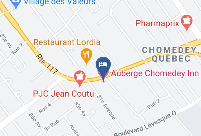 Laval - Auberge Chomedey Inn Maps