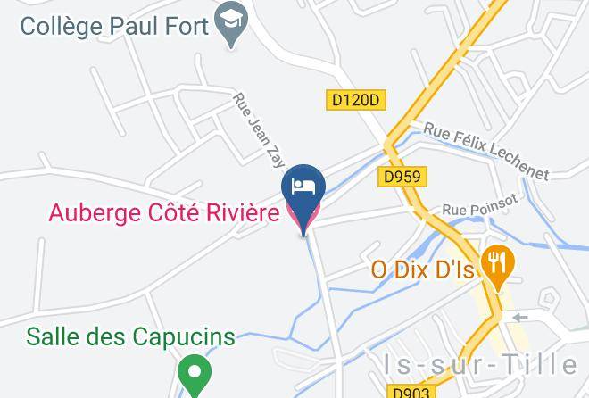 Cote D Or - Auberge Cote Riviere Maps