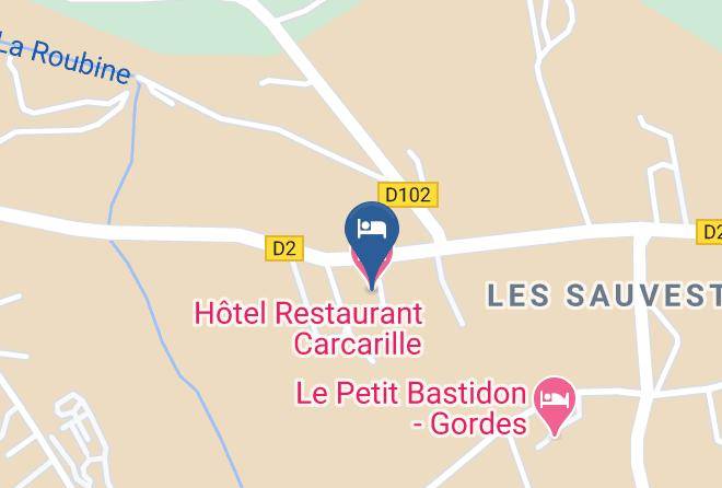 Hotel Restaurant Carcarille Map