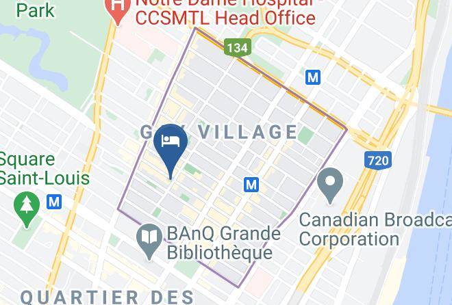 Montreal - Auberge De Jeunesse Alexandrie Maps
