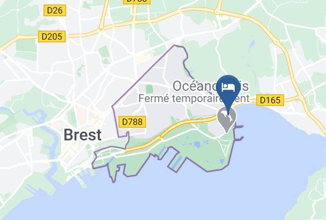 Finistere - Auberge De Jeunesse De Brest Maps