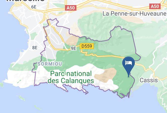 Bouches Du Rhone - Auberge De Jeunesse De Cassis La Fontasse Maps