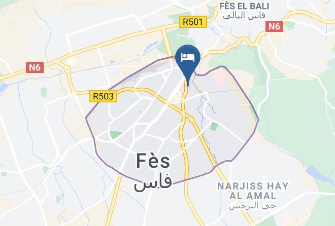 Fez - Auberge De Jeunesse De Fes Maps