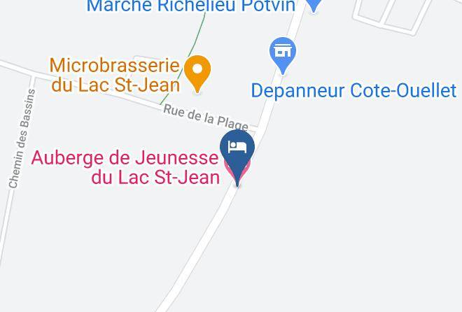 Lac Saint Jean Est Regional County Municipality - Auberge De Jeunesse Du Lac St Jean Maps