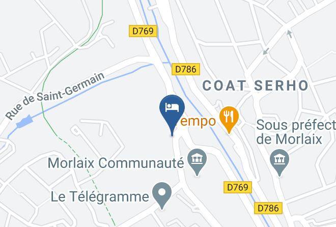 Finistere - Auberge De Jeunesse Ethic Etape De Morlaix Maps