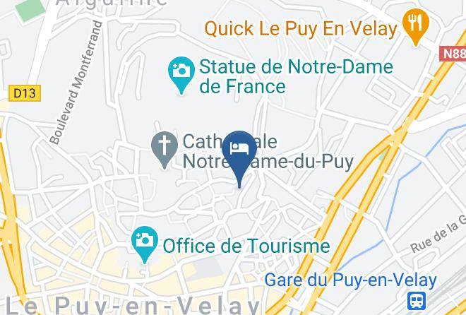 Haute Loire - Auberge De Jeunesse Maps