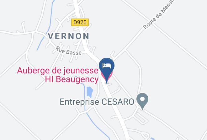 Loiret - Auberge De Jeunesse Hi Beaugency Maps