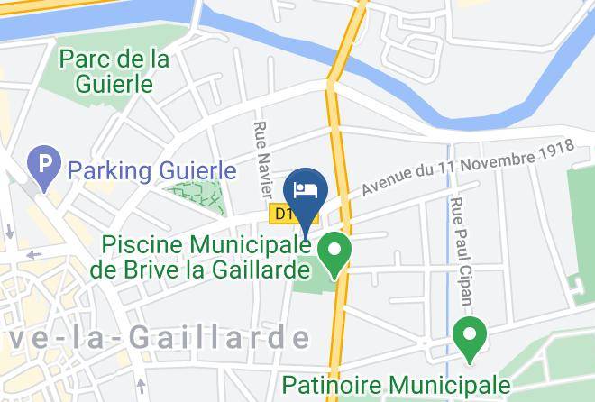 Correze - Auberge De Jeunesse Hi Brive La Gaillarde Maps