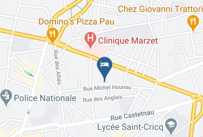 Pyrenees Atlantiques - Auberge De Jeunesse Michel Hounau Maps