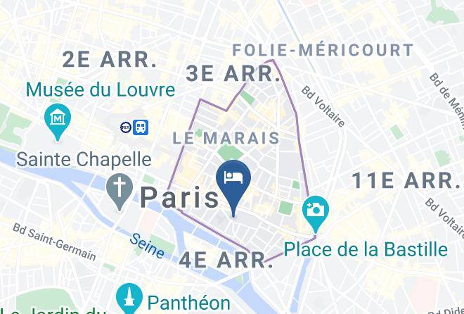 Paris - Auberge De Jeunesse Mije Fourcy Maps