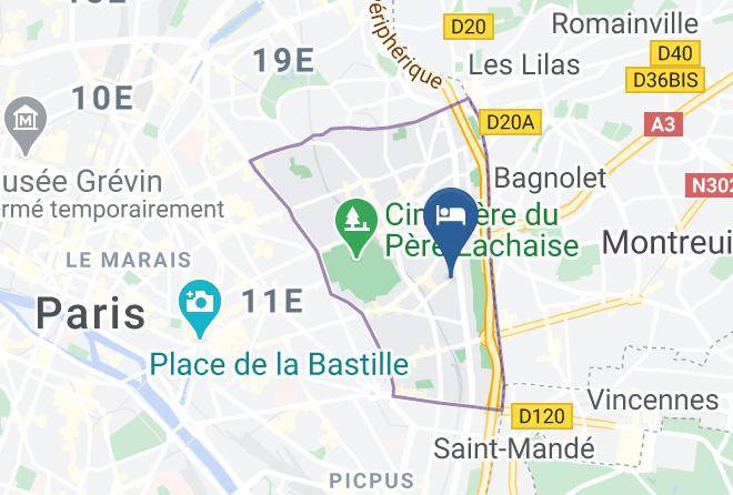 Paris - Auberge De Jeunesse Paris Le D'artagnan Maps