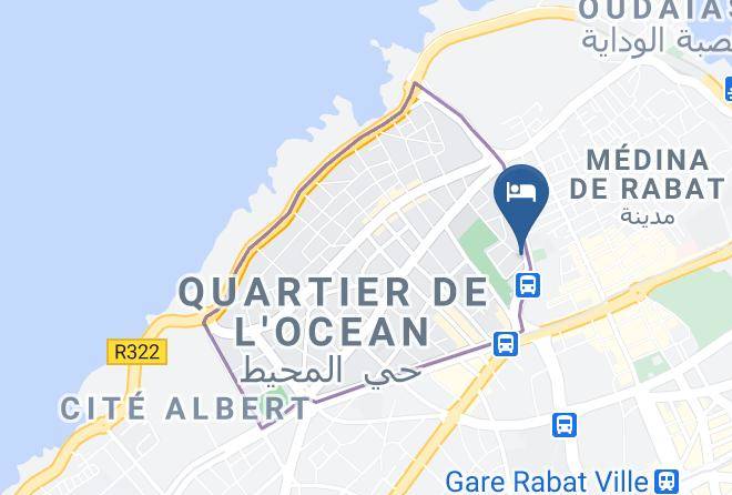 Rabat - Auberge De Jeunesse Maps