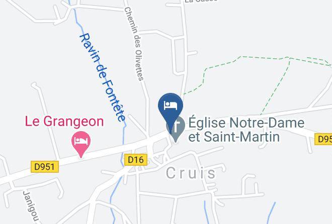 Alpes De Haute Provence - Auberge De L'abbaye Cruis Maps