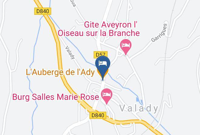 Aveyron - L'auberge De L'ady Maps
