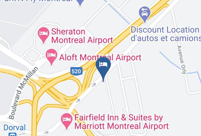 Montreal - Auberge De L'aeroport Maps