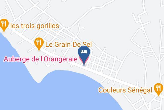 Mbour - Auberge De L'orangeraie Maps