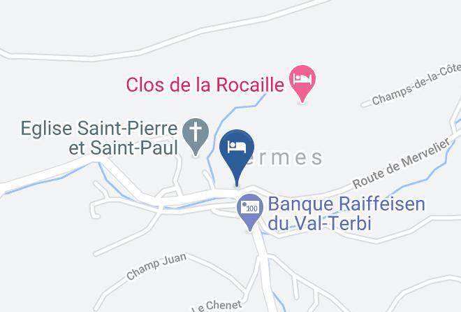 Delemont - Auberge De La Gabiare Carole Sauvain Et Alain Cattin Maps