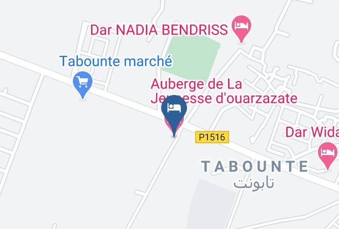 Meknes Tafilalet - Auberge De La Jeunesse D'ouarzazate Maps