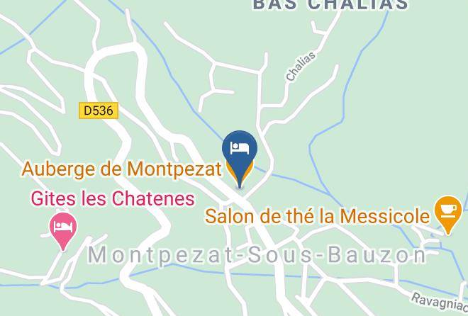 Ardeche - Auberge De Montpezat Maps