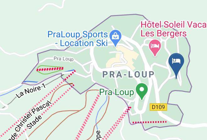 Alpes De Haute Provence - Auberge De Pra Loup Maps