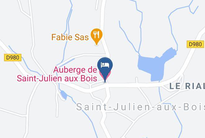 Correze - Auberge De Saint Julien Aux Bois Maps