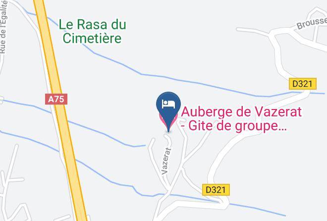 Cantal - Auberge De Vazerat Gite De Groupe Relais Motards Maps