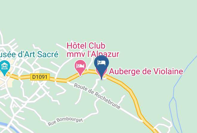 Hautes Alpes - Auberge De Violaine Maps