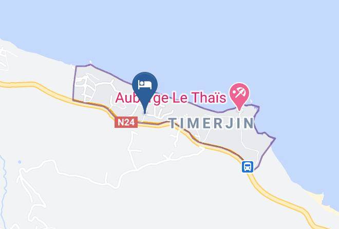 Bejaia - Auberge Des Artistes Maps