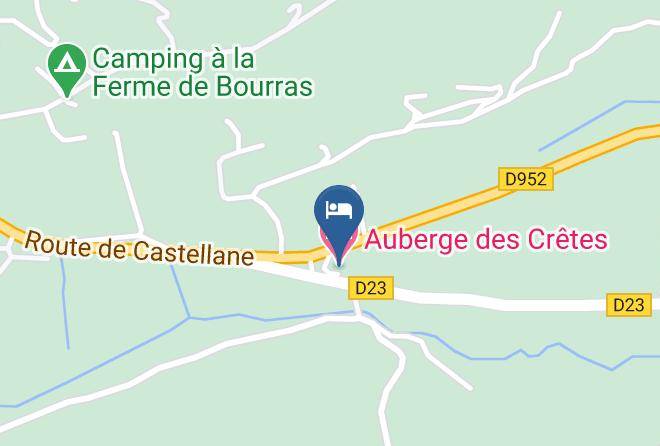 Alpes De Haute Provence - Auberge Des Cretes Maps