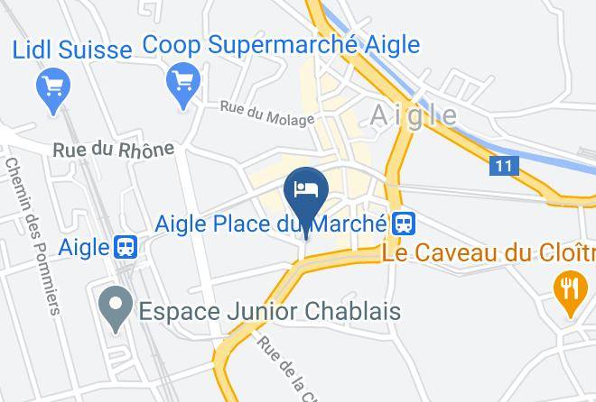Aigle - Auberge Des Messageries Maps
