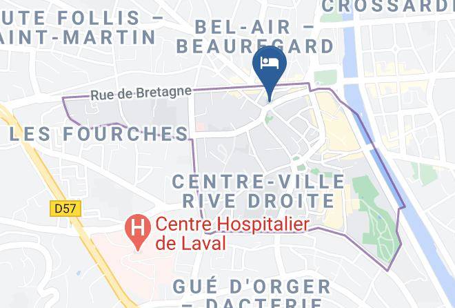 Mayenne - Hotel Auberge Des Remparts Maps