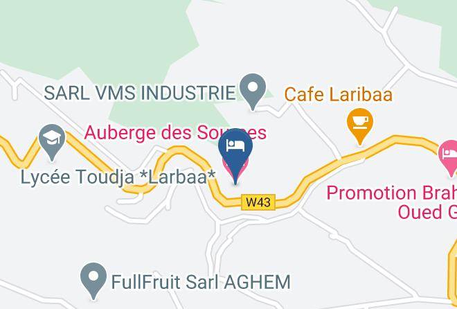Bejaia - Auberge Des Sources Maps