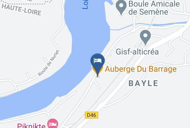 Haute Loire - Auberge Du Barrage Maps