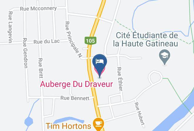 La Vallee De La Gatineau Regional County Municipality - Auberge Du Draveur Maps
