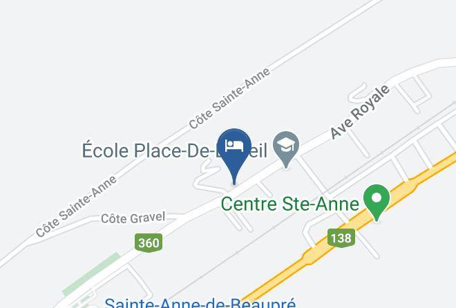 La Cote De Beaupre Regional County Municipality - Auberge Du Maitre Forgeron Maps
