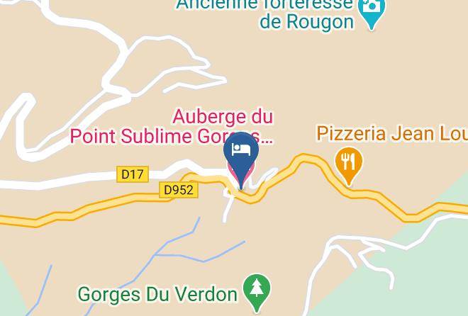 Alpes De Haute Provence - Auberge Du Point Sublime Gorges Du Verdon Maps