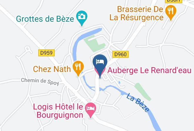 Cote D Or - Auberge Le Renard'eau Maps