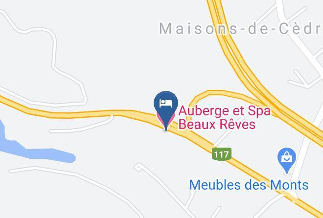 Les Pays D En Haut Regional County Municipality - Auberge Et Spa Beaux Reves Maps