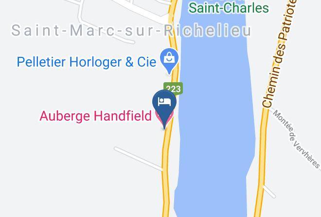 La Vallee Du Richelieu Regional County Municipality - Auberge Handfield Maps