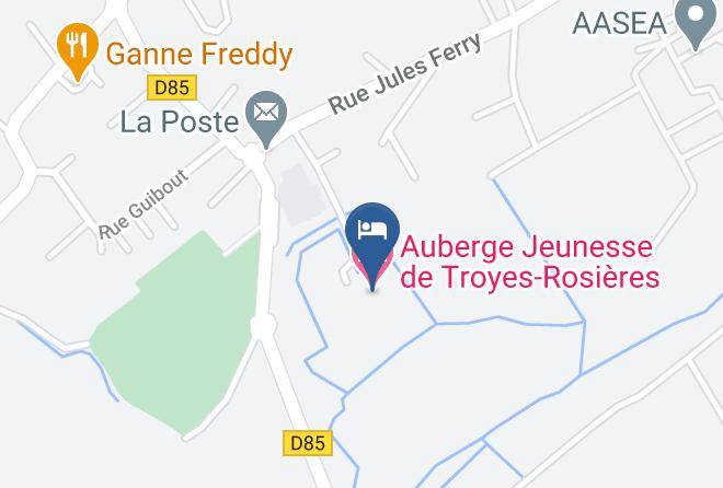 Aube - Auberge Jeunesse De Troyes Rosieres Maps