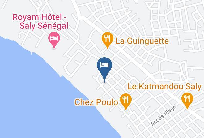 Mbour - Auberge Khady Maps