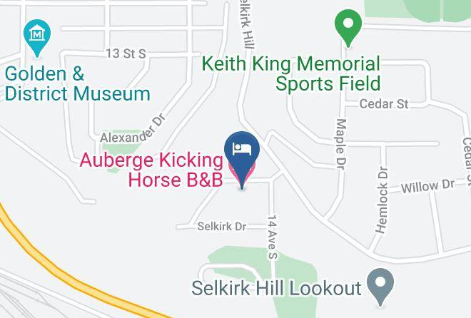 Columbia Shuswap - Auberge Kicking Horse B&b Maps