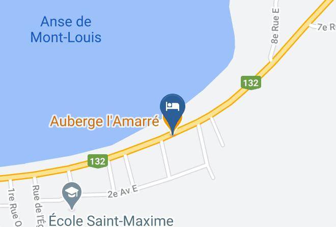 La Haute Gaspesie Regional County Municipality - Auberge L'amarre Maps