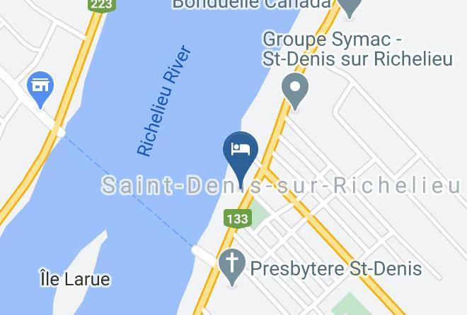 La Vallee Du Richelieu Regional County Municipality - Auberge La Belle Aux Berges Maps