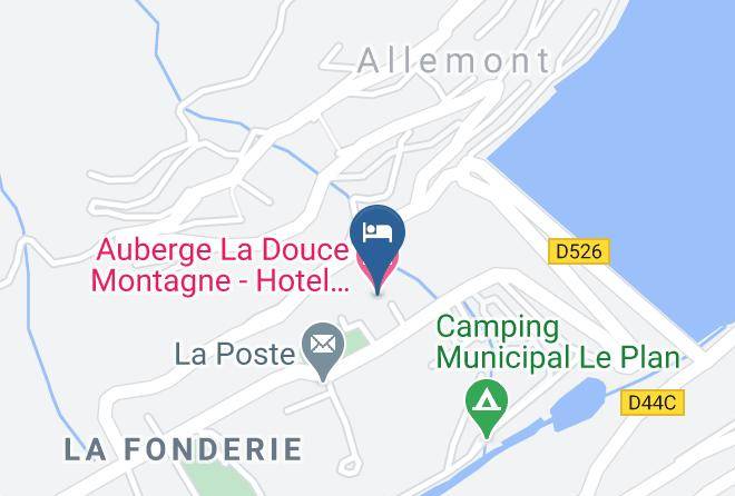 Isere - Auberge La Douce Montagne Hotel Restaurant Bar Maps