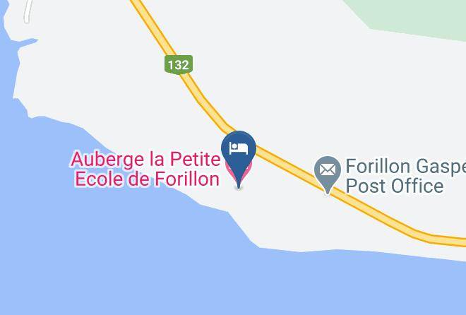 La Cote De Gaspe Regional County Municipality - Auberge La Petite Ecole De Forillon Maps