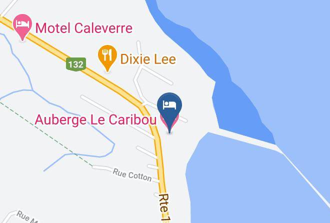 La Cote De Gaspe Regional County Municipality - Auberge Le Caribou Maps