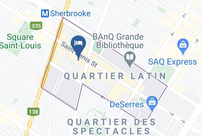 Montreal - Auberge Le Jardin D'antoine Maps