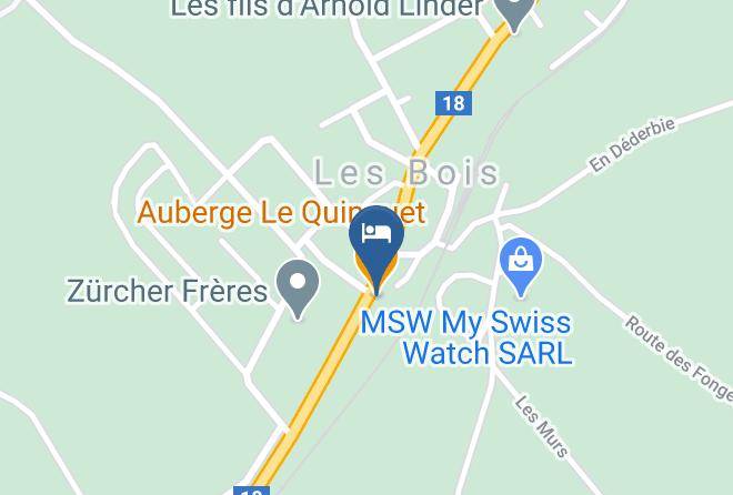 Franches Montagnes - Auberge Le Quinquet Maps